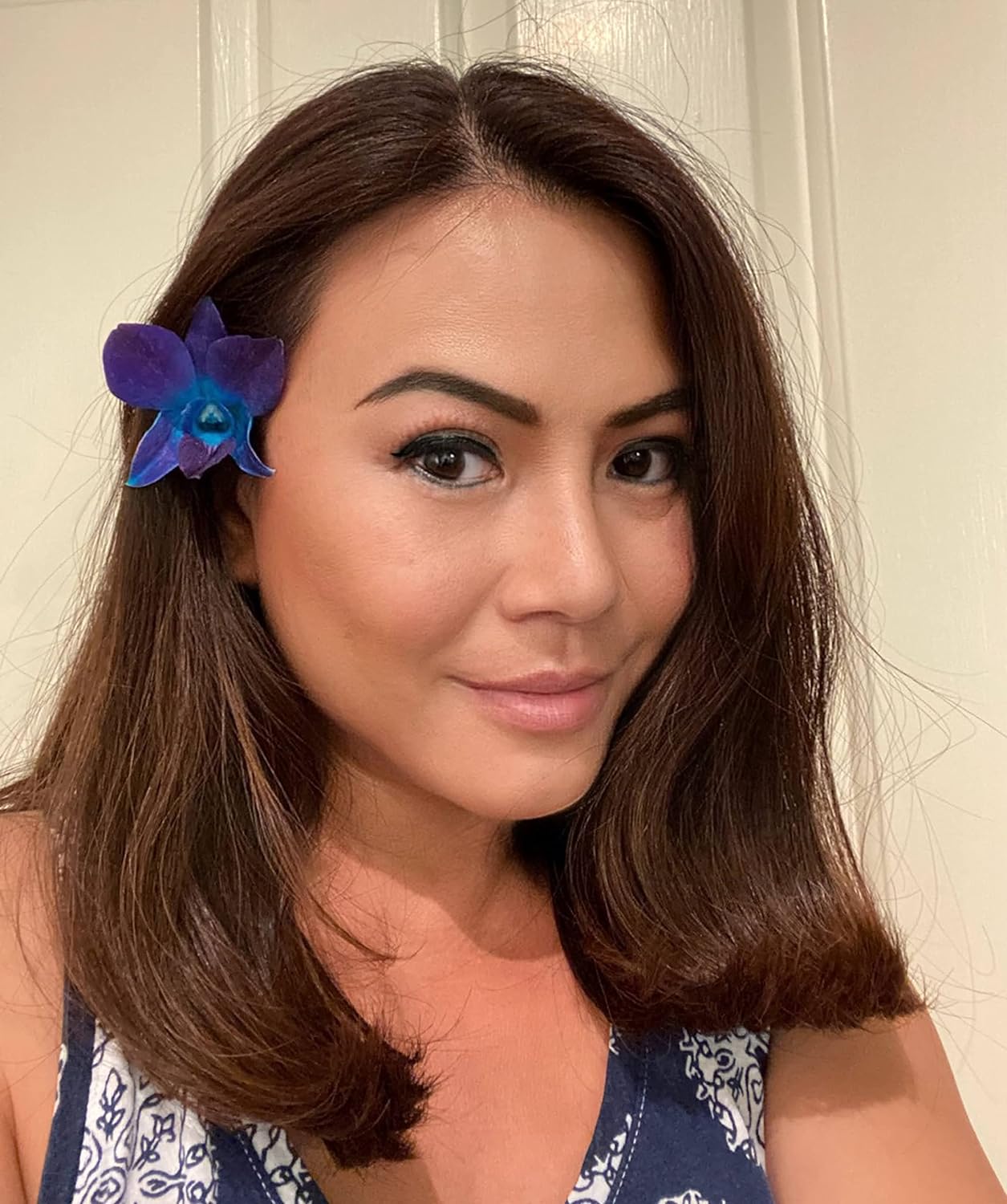 IN STOCK - 50BLUE 50PURPLE COMBO Fresh Cut Dendrobium Orchid Loose Bloom