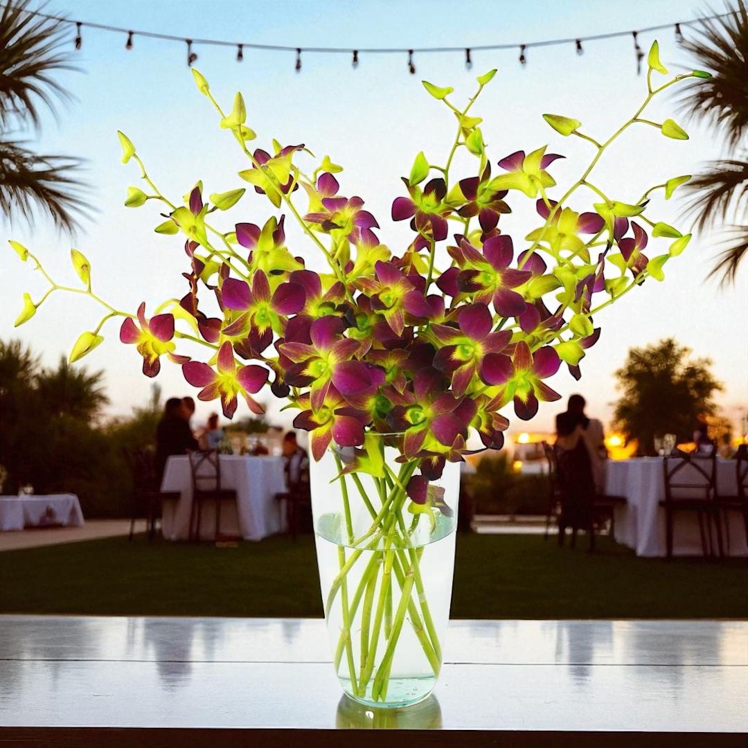 PREBOOK - 10 Stems YELLOW Fresh Cut Dendrobium Orchid Bouquet