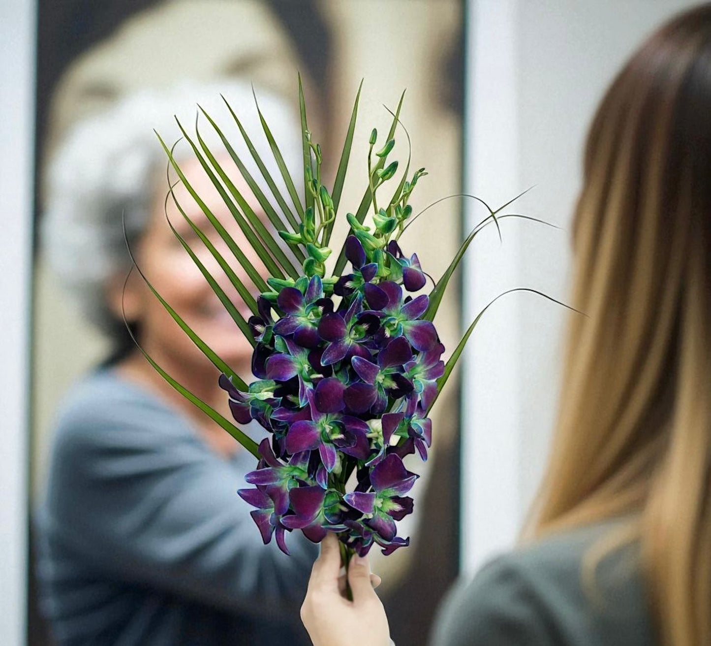 PREBOOK - 10 Stems GREEN Fresh Cut Dendrobium Orchid Bouquet