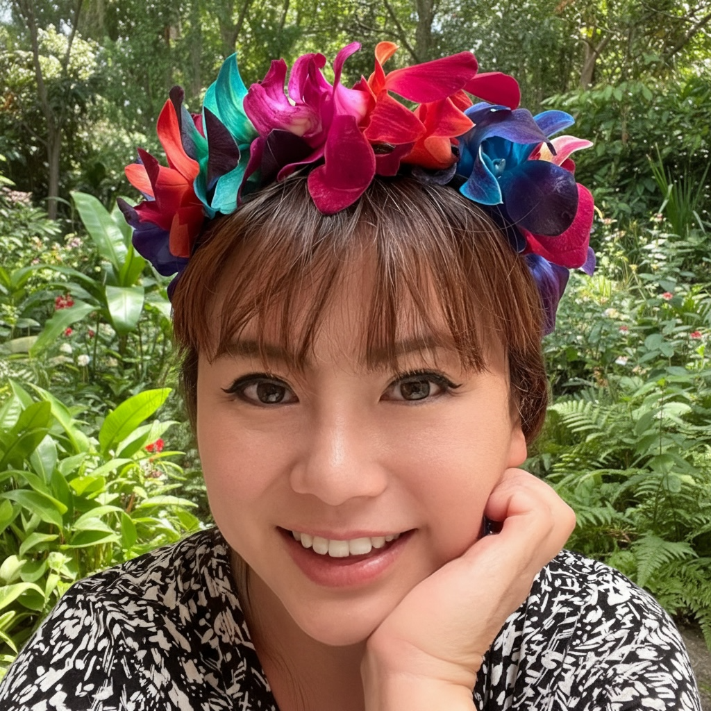 PREBOOK - RAINBOW Multi-Color S-LEI ( SINGLE LEI ) Dendrobium Orchid Fresh Cut Flowers