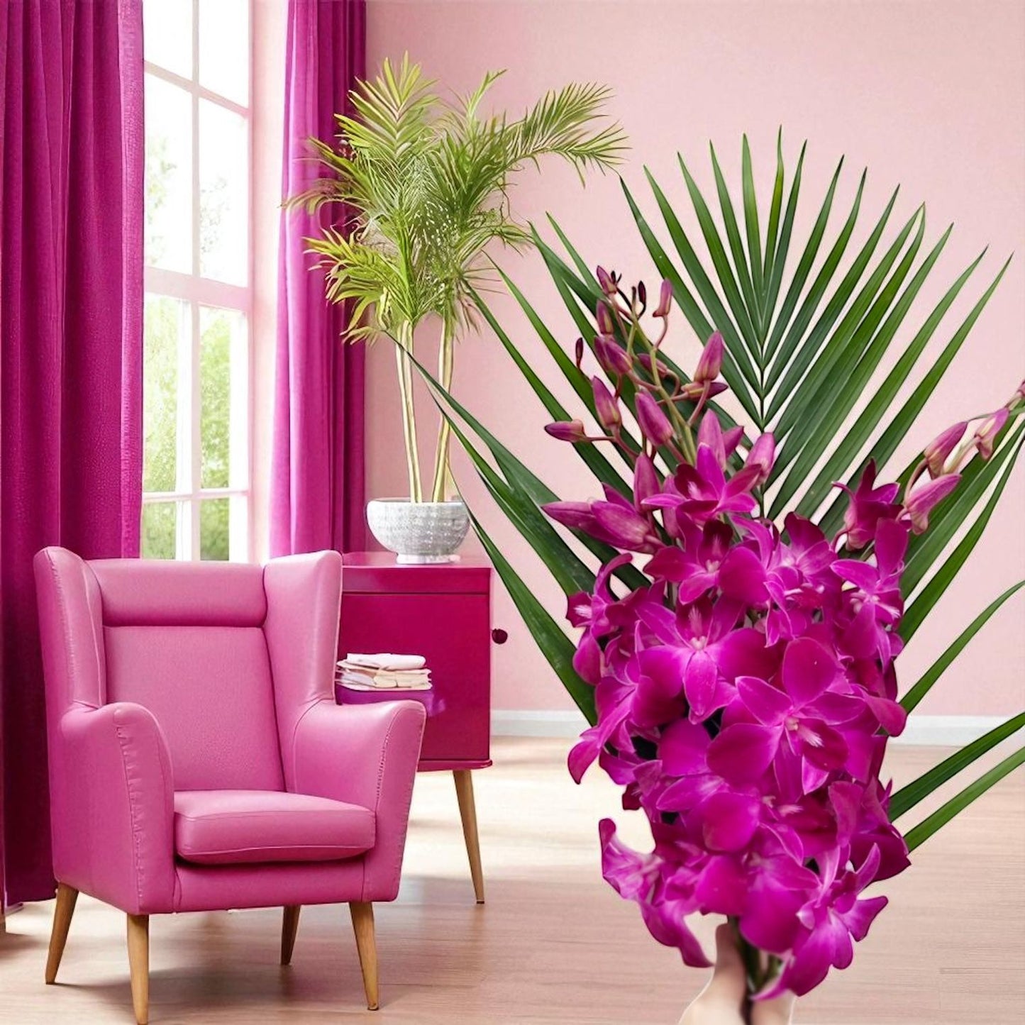 PREBOOK - 10 Stems PINK Fresh Cut Dendrobium Orchid Bouquet