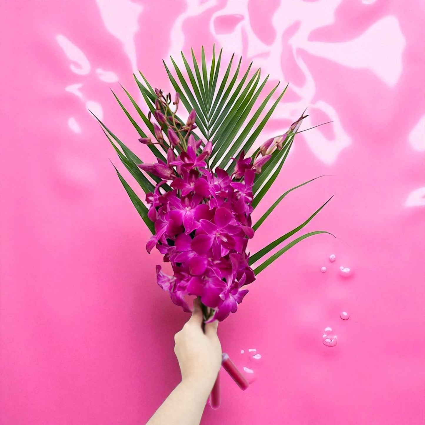 PREBOOK - 10 Stems PINK Fresh Cut Dendrobium Orchid Bouquet